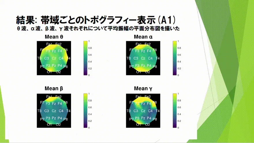Animated EEG topography produced by the analysis
